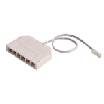 Deko-Light 940065 Elektrisches Montagezubehör, MINI-AMP 6-fach VT (1x Stecker, 6x Buchse) 20cm, 12 