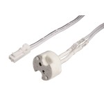 Deko-Light 940067 Elektrisches Montagezubehör, MINI-AMP Adapter MR16/GU5.3 (Fassung-Stecker), 12V, 