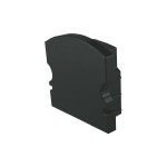 Deko-Light 978562 Profil Endkappe, Endkappe F-AU-02-12 Set 2 Stk, Schwarz, Kunststoff, Länge: 18 m 