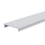 Deko-Light 983045 Profil Abdeckung, Abdeckung P-01-20, 2m, milchig, PMMA, Satiniert 40% Transmissi 