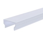 Deko-Light 984025 Profil Abdeckung, Abdeckung H-01-12, 2m, milchig, PMMA, Satiniert 40% Transmissi 