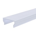 Deko-Light 984035 Profil Abdeckung, Abdeckung H-01-15, 2m, milchig, PMMA, Satiniert 40% Transmissi 