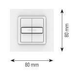SOMFY 1800538 Doppeltaster m.Tast/Rast 2 Jalou 