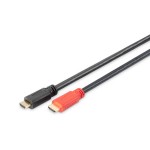 Digitus AK-330118-100-S HDMI High Speed Anschlusskabel mit Ethernet und Signalverstärker 