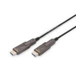 Digitus AK-330127-100-S 4K - HDMI AOC Hybrid Glasfaserkabel mit 10m abnehmbaren Stecker 
