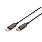 Digitus AK-340107-100-S DisplayPort AOC Hybrid Glasfaserkabel, UHD 8K, 10 m 