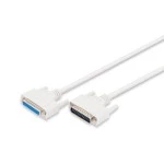 Digitus AK-610201-020-E Datentransfer Verlängerungskabel, D-Sub25/St - D-Sub25/Bu 