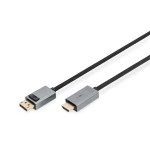 Digitus DB-340202-030-S 4K DisplayPort Adapterkabel, DP - HDMI Typ A 