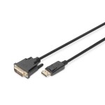 ASSMANN DB-340301-020-S DIGITUS DisplayPort Adapterkabel, DP auf DVI-D 