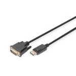 Digitus DB-340301-030-S DisplayPort Adapterkabel, DP auf DVI-D 