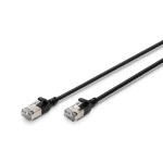 Digitus DK-1632-A-015S-BL CAT 6A F-FTP Slim Patchkabel, 1,5m, Schwarz 