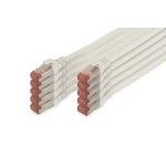 Digitus DK-1644-010-WH-10 CAT 6 S/FTP Patchkabel, 10 Stück 