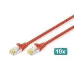 Digitus DK-1644-A-020-R-10 CAT 6A S/FTP Patchkabel, 10 Stück 