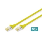 Digitus DK-1644-A-030-Y-10 CAT 6A S/FTP Patchkabel, 10 Stück 