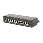 ASSMANN DN-91612SD-EA DIGITUS Desktop CAT 6A, Klasse EA Patch Panel, geschirmt, schwarz 