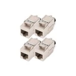 Digitus DN-93816-4 CAT 8.1 Keystone Modul, geschirmt, werkzeugfreier Montageanschluss - 4 Stk. 