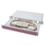 Digitus DN-96322-4 LWL Spleißbox, 1HE, bestückt, 24x SC DX, OM4 