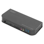 Digitus DS-12850 KVM-Switch, 2-Port, 4K60Hz, 2 x DP in, 1 x DP/HDMI out 