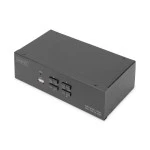 Digitus DS-12883 KVM-Switch, 4-Port, Dual-Display, 4K, HDMI® 