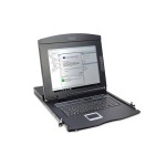 Digitus DS-72210-5GE 17 LCD KVM Konsole, 16-Port CAT 5, deutsche Tastatur 