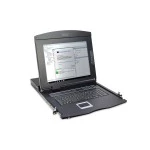 Digitus DS-72210-5US 17 LCD KVM-Konsole, 16-Port CAT 5, US-Tastatur 