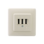 Rutenbeck 16010119 Automatischer Mehrfachschalter, Unterputz, für max. 2 Telefone und ein Zusatzgerät, perlweiß (ähnlich RAL 1013) 