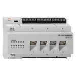 Rutenbeck 23510504 Gigabit-Switch, REG-Montage, 4 x RJ45-Frontports 10/100/1000 Mbit/s, 6 x Installationsports 10/100/1000 Mbit/s 