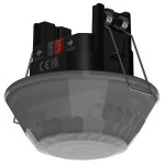Theben 1039173 KNX-Präsenzmelder für DE-Deckenmontage im Innenbereich mit 2 Licht- und 2 Präsenzkanälen anthrazit 