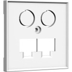 Homeway TV+LAN/LAN 55x55 Zentralplatte 55x55mm reinweiß 