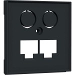 Homeway HW-ZLLANG55V1 Zentralplatte TV+LAN/LAN 55x55mm anthrazit 