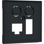 Homeway HW-ZLTANM55V1 Zentralplatte TV + LAN/TAE 55x55mm anthrazit matt 