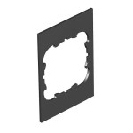 OBO Bettermann 7408236 Abdeckplatte 1xEK für T4B T4B P1S 9011 