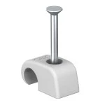 OBO Bettermann 2228629 Haft-Clip mit Nagel 4-7mm L25 PP lichtgrau 2025 25 LGR 100 Stück 