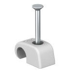 OBO Bettermann 2228734 Haft-Clip mit Nagel 7-12mm L35 PP lichtgrau 2026 35 LGR 100 Stück 