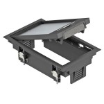 OBO Bettermann 7405120 Geräteeinsatz für Kanalmontage GES2 U 9011 