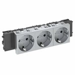 OBO Bettermann 6120392 Steckdose 3-fach 250V,10/16A,Schutzk. STD-D0C AL3 