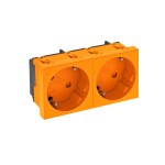 OBO Bettermann 6120105 Steckdose 33 Grad 2-fach Schutzkontakt STD-D3S ROR2 