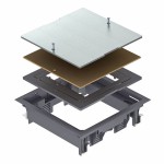 OBO Bettermann 7406701 Zugdoseneinsatz grau ZES4-2 U10T 7011 