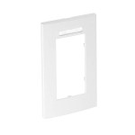 OBO Bettermann 6119362 Abdeckrahmen 2fach 84x140mm reinweiß AR45-BSF2 RW 