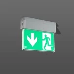 RZB 652217.004 GSUN S LED-Rettungszeichenleuchte silber 4000K 