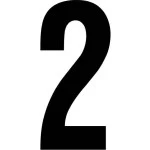 RZB 99222.003.2 Ziffer schwarz 100mm für Hausnummernleuchte 