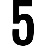 RZB 99222.003.5 Ziffer schwarz 100mm für Hausnummernleuchte 