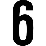 RZB 99223.003.6 Ziffer schwarz 120mm für Hausnummernleuchte 