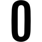 RZB 99223.003.0 Ziffer schwarz 120mm für Hausnummernleuchte 