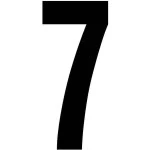 RZB 99223.013.7 Ziffer schwarz 120mm für die superflache Hausnummernleuchte 