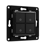 Shelly Accessories 'Wall Switch 4' Wandtaster 4-fach schwarz 