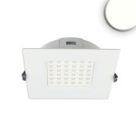 ISOLED 113781 LED Downlight Prism mit blendungsreduzierender Optik, 18W, dimmbar, Schutzart IP54, neutralweißes Licht 