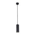 ISOLED 114215 Pendelleuchte 130 GU10, rund, schwarz 