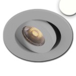 ISOLED 114474 LED Einbauleuchte MiniAMP alu gebürstet, 3W, 24V DC, neutralweiß, dimmbar 