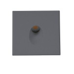 ISOLED 114561 Cover Aluminium eckig 1 schwarz 